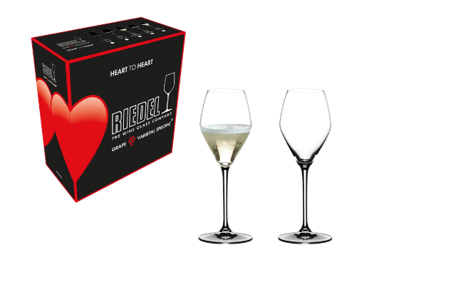 RIEDEL HEART TO HEART CHAMPAGNE (2 GLASSES) LIMITED EDITION
