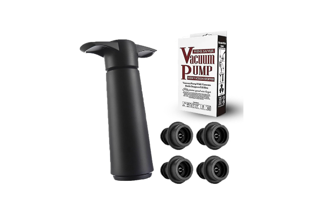 Wine Saver Pump with 4 Vacuum Stoppers