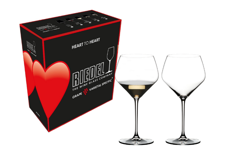 RIEDEL HEART TO HEART OAKED CHARDONNAY (2 GLASSES) LIMITED EDITION