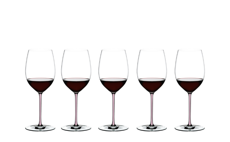RIEDEL Fatto A Mano Cabernet / Merlot Pink (6 glasses)
