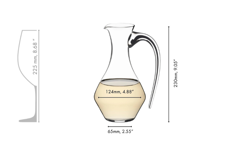 RIEDEL FATTO A MANO CABERNET DECANTER - BLACK