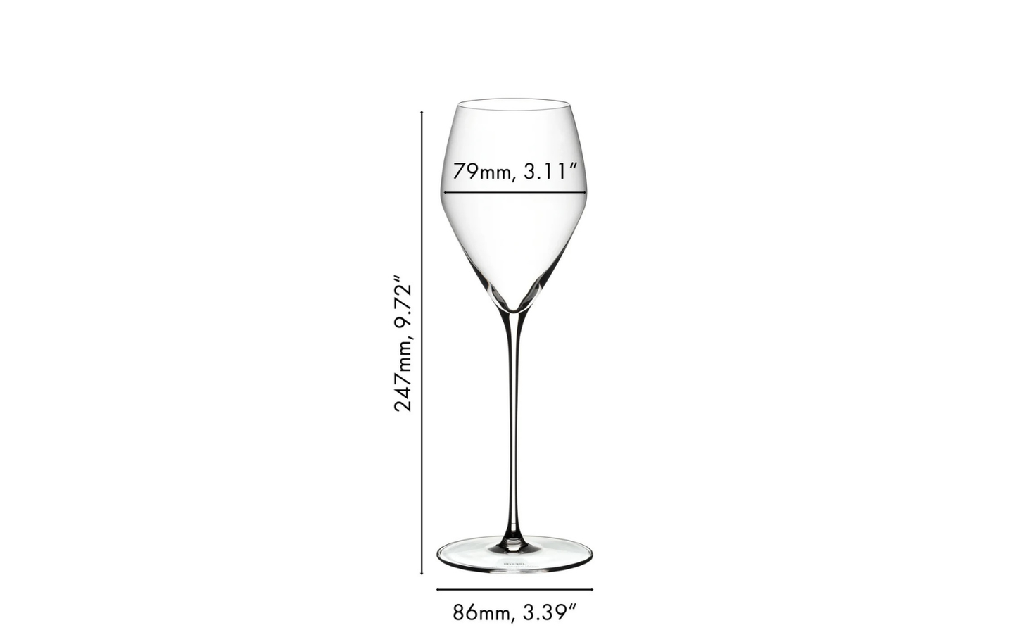 RIEDEL VELOCE CHAMPAGNE WINE GLASS (2 glasses)