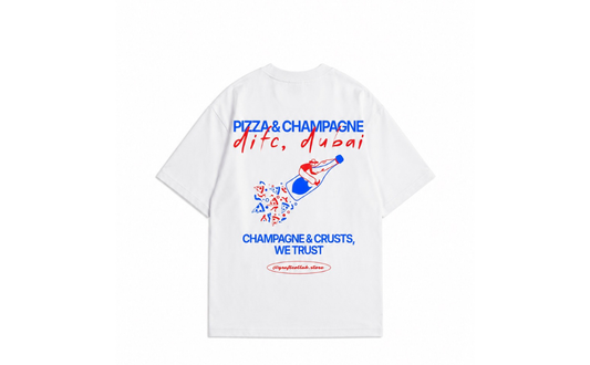 Pizza & Champagne T-Shirt (Pre-Order)