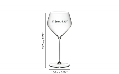 RIEDEL VELOCE CHARDONNAY (2 glasses)