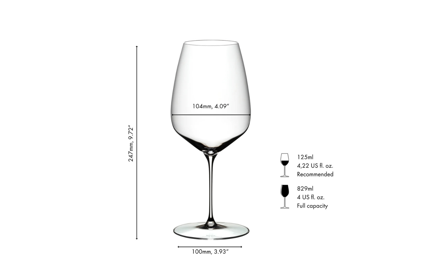 RIEDEL VELOCE CABERNET/MERLOT (2 glasses)