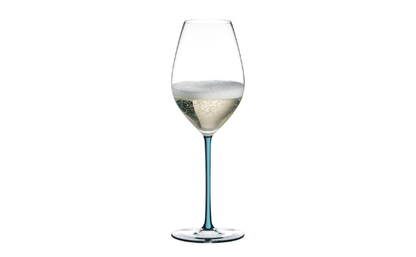 RIEDEL FATTO A MANO CHAMPAGNE WINE GLASS - TURQUOISE (1 glass)