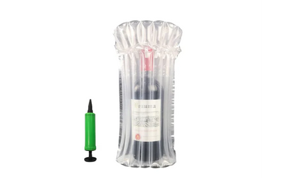 Wine Bottle Travel Protector Bags (10 bags + pump)