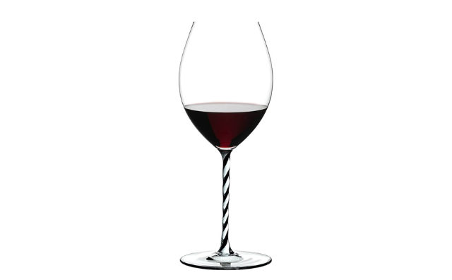 RIEDEL - Fatto A Mano Old World Syrah Black White Twisted Glass