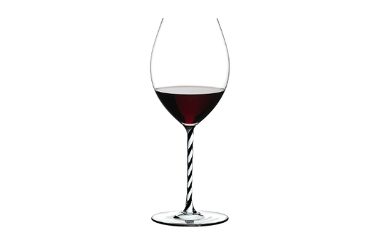 RIEDEL - Fatto A Mano Old World Syrah Black White Twisted Glass