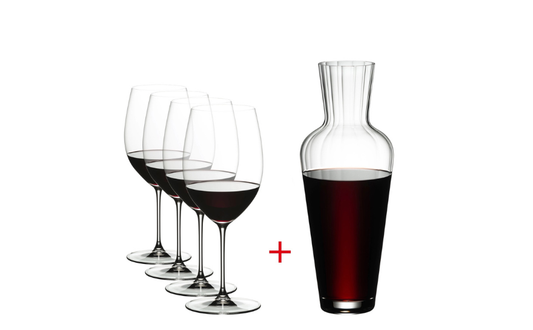 RIEDEL Veritas Cabernet/Merlot + Mosel Decanter